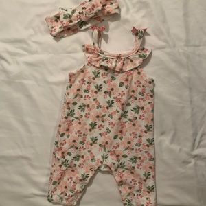 Nicole Miller romper with matching headband